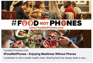 September 19, 2023 is National Food Not Phones Day Promoting Family &amp; Friends Connecting Over Mealtimes