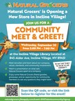 Natural Grocers® Hosts Hiring Event and Community Meet & Greet for New Store in Incline Village, NV