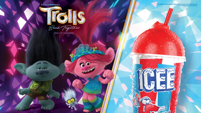 The ICEE Company® announced a partnership with the newest chapter of DreamWorks Animation’s blockbuster musical franchise, Trolls Band Together.