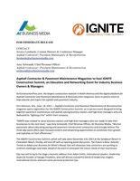 Asphalt Contractor and Pavement Maintenance Magazines Open Registration for IGNITE Construction Summit