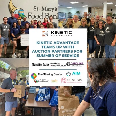 Kinetic Advantage Teams Up with Auction Partners for  Summer of Service