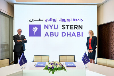 Left to Right: Raghu Sundaram, Dean, NYU Stern School of Business; Mariët Westermann, Vice Chancellor, NYU Abu Dhabi (PRNewsfoto/NYU Abu Dhabi (NYUAD))