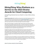 HiringThing Wins Platform as a Service in the 2023 Stratus Awards for Cloud Computing