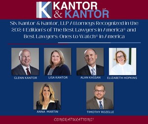 Kantor &amp; Kantor, LLP Attorneys Named Among 2024 Best Lawyers in America® and Best Lawyers: Ones to Watch® in America