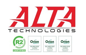 Alta Technologies Achieves R2v3 Certification, Championing Reuse in ITAD