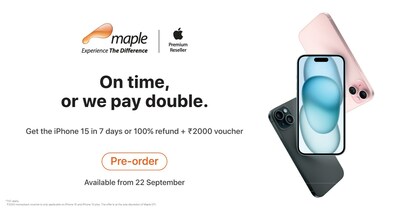 Maple's offer on the latest iPhone 15 series