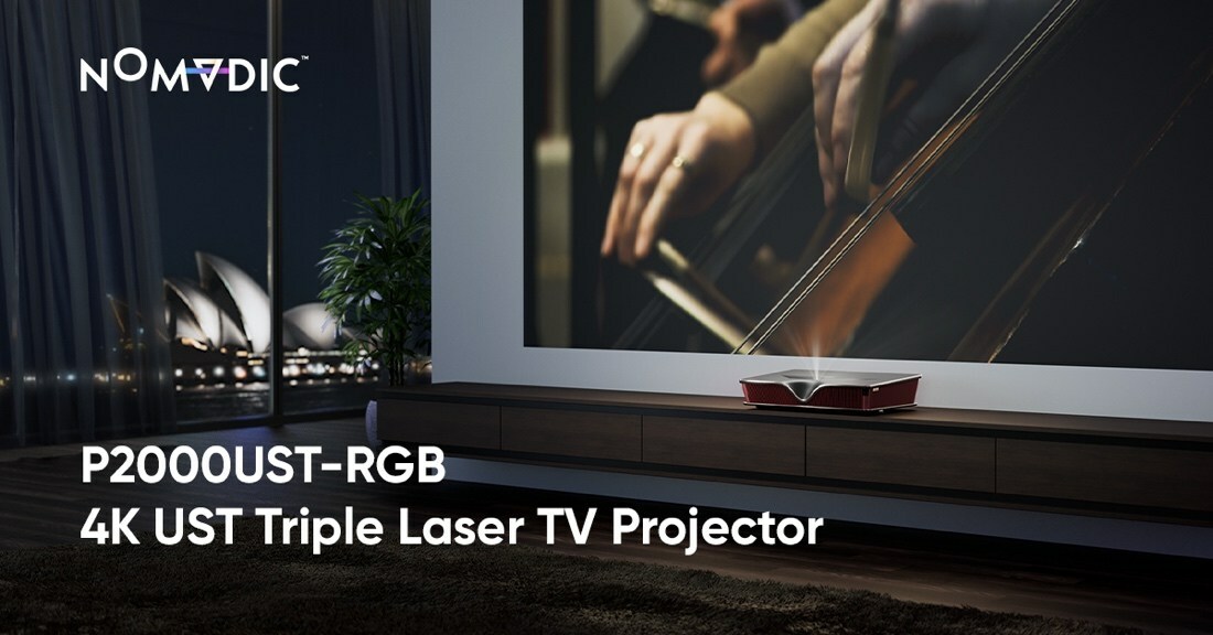 Proiettore Laser Triplo P2000 UST 4K – 2500 Lumen, Altoparlanti Harman/Kardon 50W, Dolby, DTS, HDR10, Con Fire TV Stick 4K Max Incluso - 2