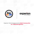 Experion Technologies' Sixth Consecutive Inc. 5000 Ranking among America's Fastest Growing Companies