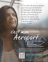 L'Aéroport Billy Bishop de Toronto lance une campagne publicitaire mettant en avant ses propres passagers, employés et partenaires