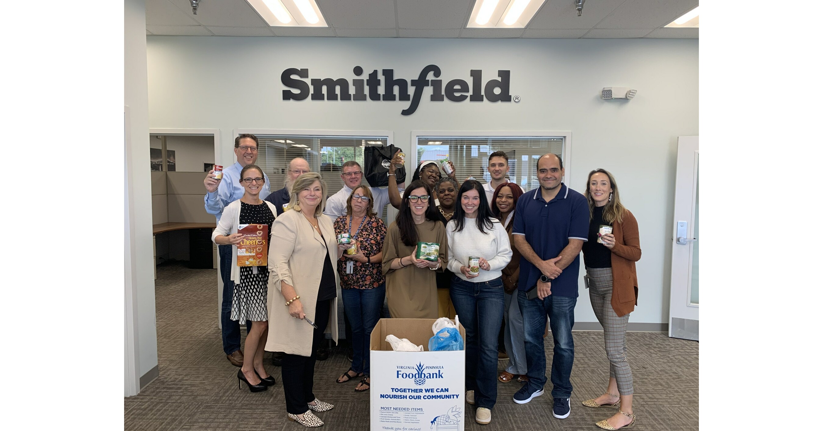 Smithfield Employees Donate More Than 25,000 Pounds of Food to Support