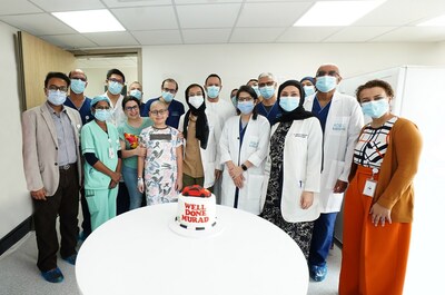 Murad with ADSCC Team (PRNewsfoto/Abu Dhabi Stem Cells Center)