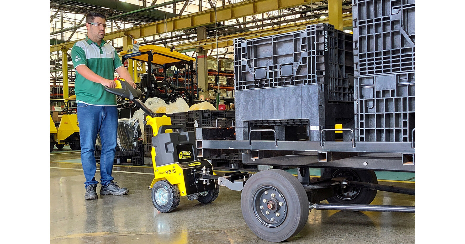 Unipac apresenta o RB 15: seu mais recente Rebocador El&eacute;trico Industrial