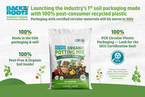 Back to the Roots is Launching the Garden Industry's 1st Ever Soil Packaging Made from 100% Post-Consumer Recycled Plastic