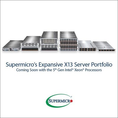 Supermicro anuncia suporte futuro e acesso antecipado para processadores Intel® Xeon® de 5ª geração na família completa de Servidores X13