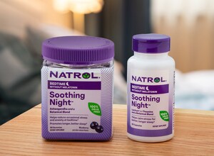 Natrol®, the Nation's Top Melatonin Brand, Introduces Soothing Night®, Its First Sleep Aid Supplement Without Melatonin