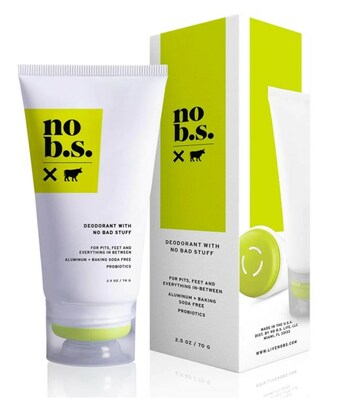 EXPANDING BEYOND SKINCARE, SIMPLY BETTER BRANDS CORP.’S NO B.S. SKINCARE BRAND LAUNCHES FULL BODY NATURAL DEODORANT (CNW Group/Simply Better Brands Corp)
