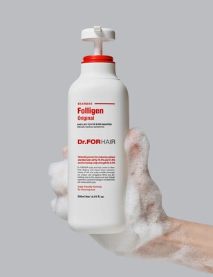 Dr.FORHAIR launches best-selling Folligen Original Shampoo in 50 U.S. stores. (PRNewsfoto/Dr.FORHAIR)