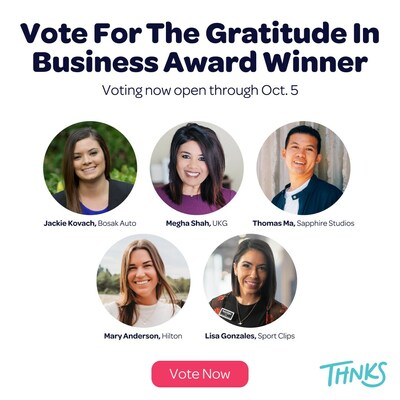 Vote for the 2023 Thnks Gratitude in Business Award Winner