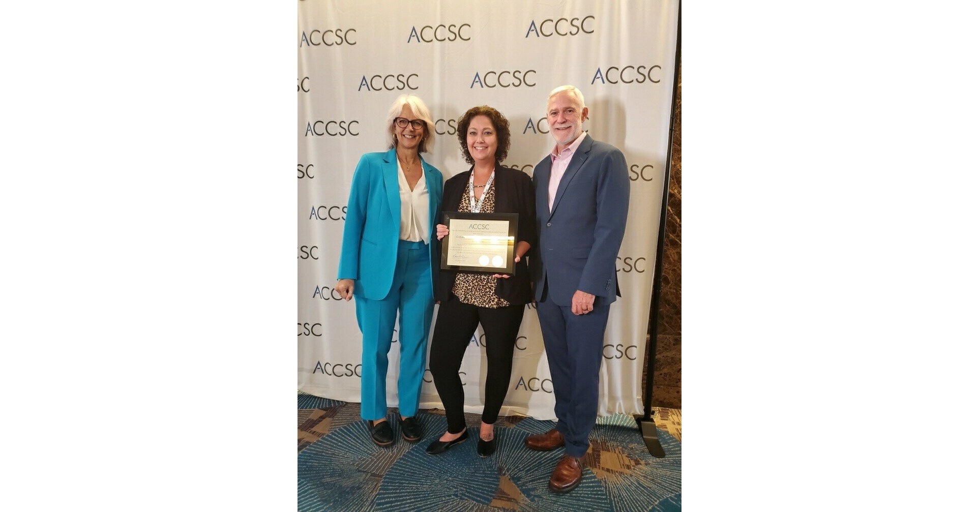 COLUMBUS SCHOOL OF MEDICAL MASSAGE awarded the 2022-2023 ACCSC SCHOOL OF  EXCELLENCE AWARD