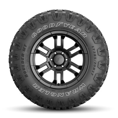 The Goodyear Tire & Rubber Company today released a new addition to its lineup of hardworking Wrangler® tires, the Wrangler Boulder MT™.  Created for the off-road adventurer and constructed to take on the toughest terrain – including mud, sand and rocks - the Goodyear Wrangler Boulder MT leverages Goodyear’s innovation and technology to help ensure drivers can take on off-road adventures.