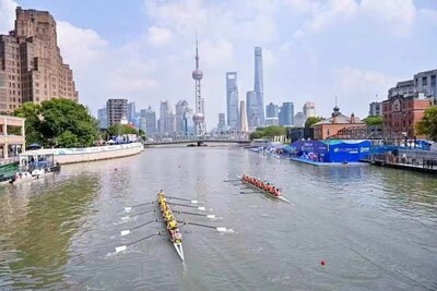 Jefe de Regata del río Shanghai 2023 (PRNewsfoto/Shanghai Administration of Sports)