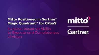 Mitto Positioned in Gartner® Magic Quadrant™ for CPaaS