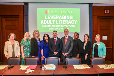 Participants in the briefing on adult literacy held at the U.S. Senate today