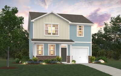Ashton Floor Plan Rendering | New Construction Homes in Charlotte, NC | Freedom Greene by Century Communities.