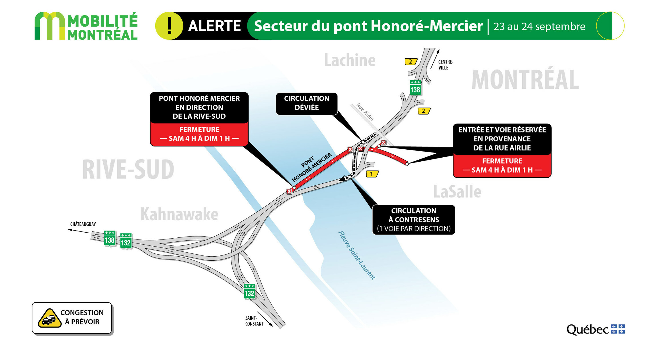 PLANIFIER SES DÉPLACEMENTS DURANT LA FIN DE SEMAINE DU 22 AU 25