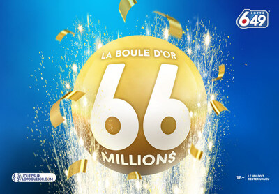 Vous pourriez gagner un gros lot record de 66 millions de dollars demain soir! (Groupe CNW/Loto-Québec)