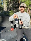 Pat Moore, professional snowboarder, mixing up a cup of BUBS Brew Organic Instant Coffee