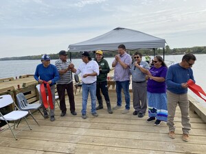 A new small craft harbour officially opens at the Hollow Water First Nation in Manitoba