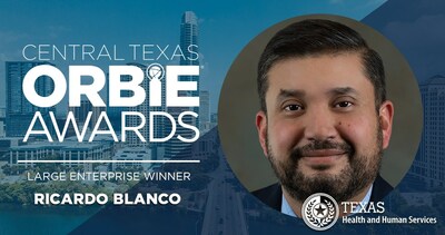 Large Enterprise ORBIE Winner, Ricardo Blanco of Texas Health and Human Services
