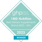 Formulated 1MD Nutrition Named Best Dietary Supplement Brand 2023 by the Healthcare and Pharmaceutical Awards