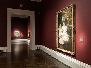 "The Daughters of Rafael Errázuriz" by the celebrated Spanish painter Joaquín Sorolla y Bastida in the exhibition "Spanish Light: Sorolla in American Collections"