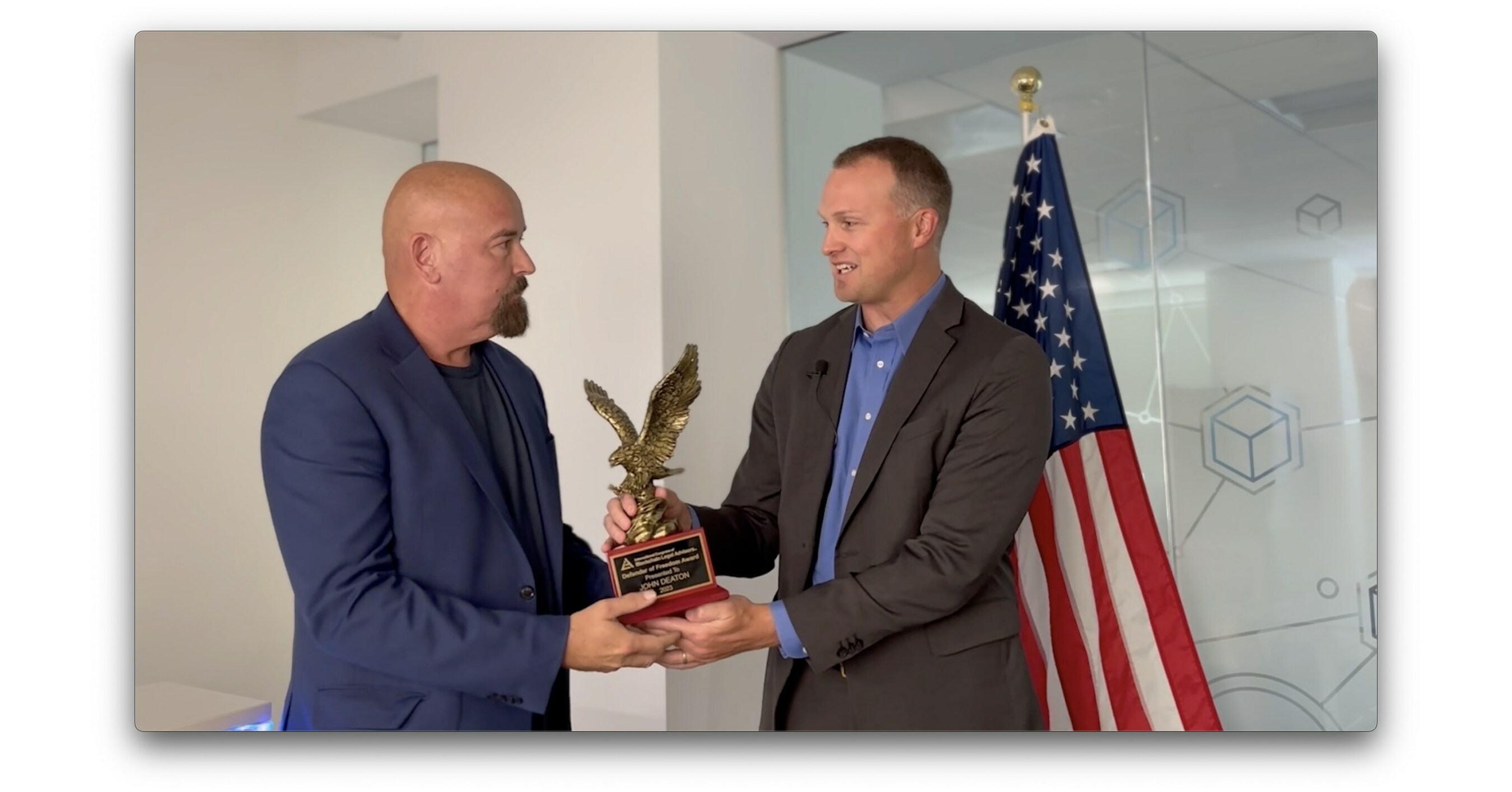 ICBLA Honors John Deaton with the Defender of Freedom Award