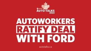 Unifor members ratify collective agreement with Ford Motor Company