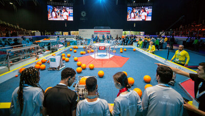 Students from around the world compete at 2022 FIRST Global Challenge. Photo courtesy of FIRST Global.