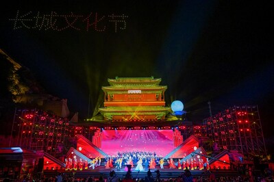 Rendezvous at the Great Wall in Bright Moonlight