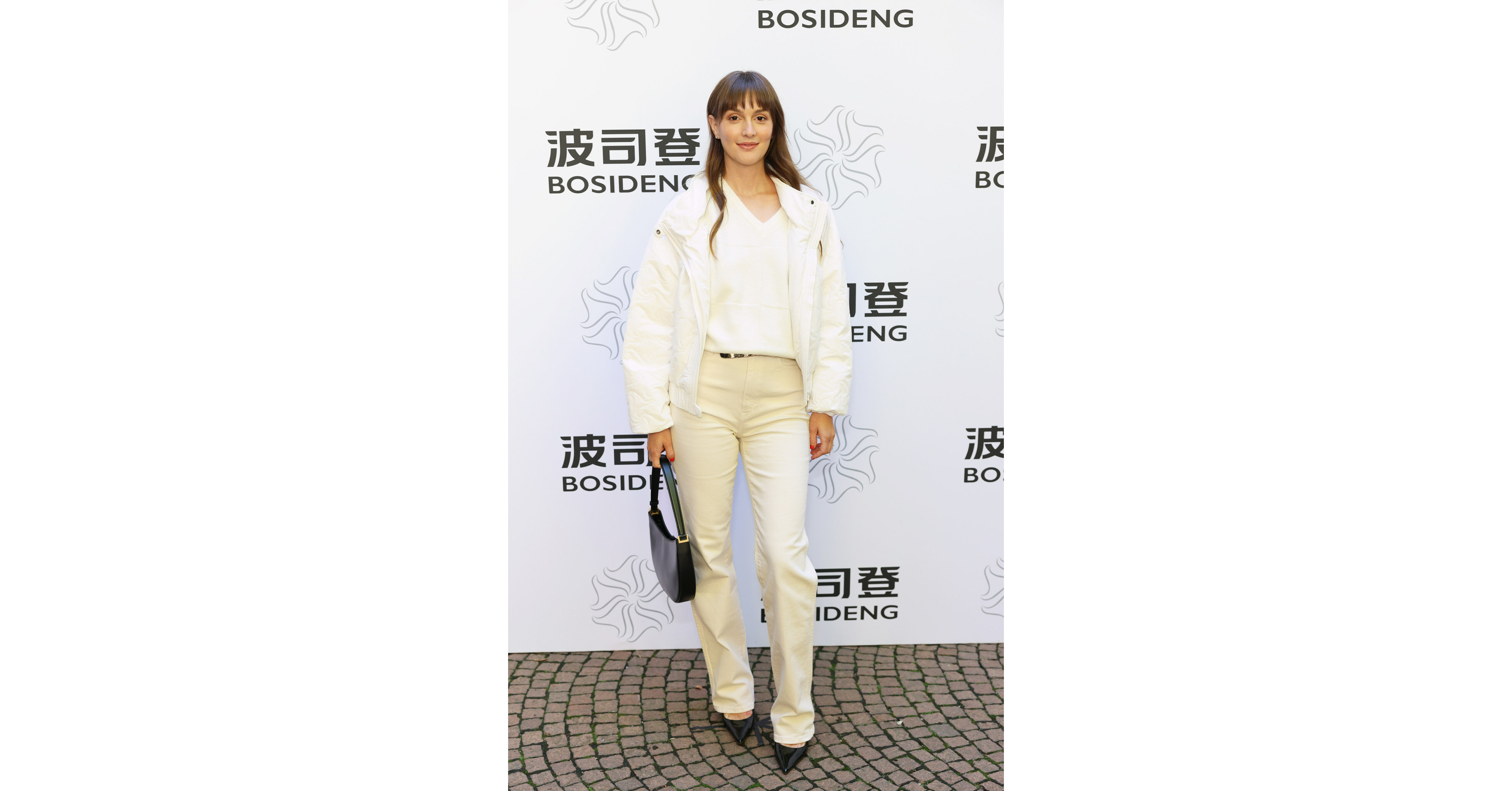 Olympic Champion Eileen Gu walks for Bosideng at Milan Fashion Week.
