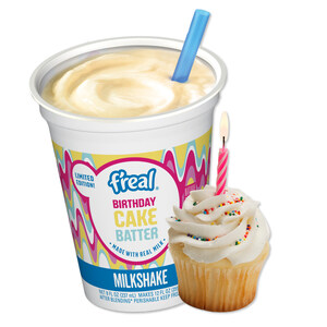 f'real Celebrates 20 Years of Delicious Innovation with Birthday Cake Batter Milkshake