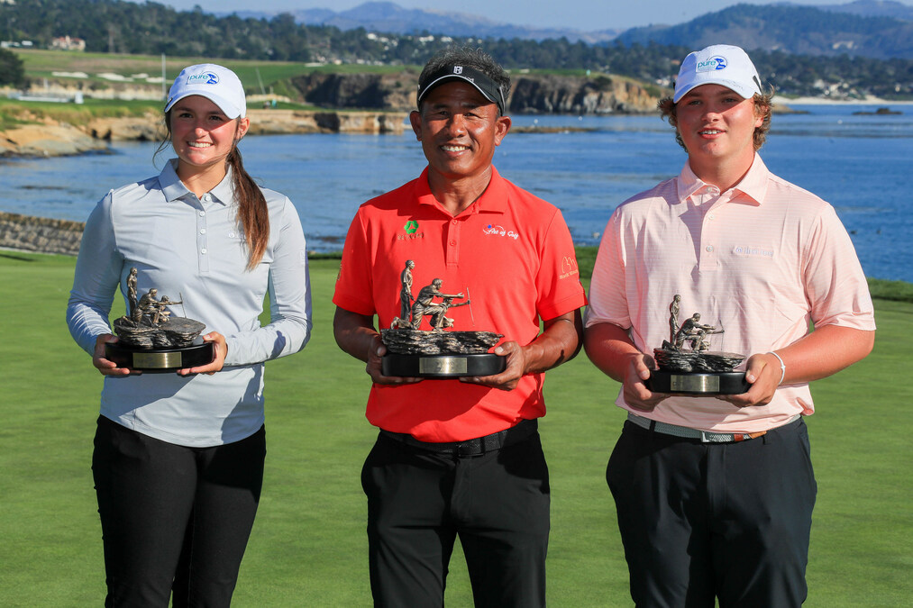 Alyssa Stewart of First Tee - Greater Dallas and Brayden Casolari of First Tee - Pine Mountain win Pro-Junior titles at 2023 PURE Insurance Championship at Pebble Beach - Vimarsana News