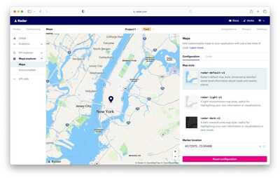 Radar, the Geofencing Industry Leader, Announces the General Availability of Radar Maps Platform