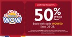 SOUTHWEST AIRLINES CELEBRATES WEEK OF WOW WITH 50% OFF LIMITED BASE FARES AND DAILY DEALS FOR FALL AND WINTER TRAVEL