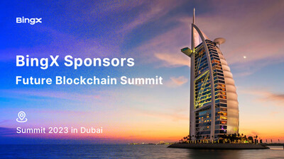 BingX Announces Strategic Sponsorship for Dubai Future Blockchain Summit 2023 (PRNewsfoto/BingX)