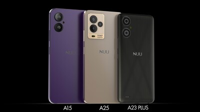 NUU's new A Series lineup featuring the A15, A25 and A23 Plus