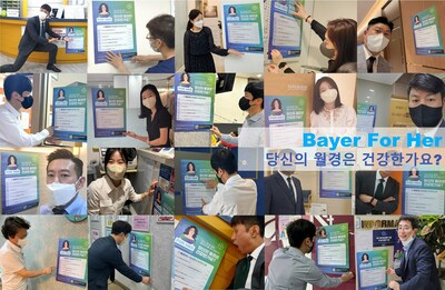 Heavy Menstrual Bleeding checklist introduced to Bayer Korea employees and participating clinics.