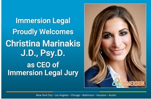 Immersion Legal Establishes Jury Consulting Practice Headed by Dr. Christina Marinakis