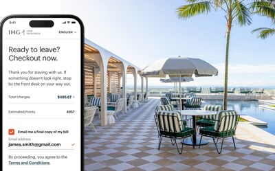 New features on the IHG One Rewards mobile app.