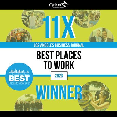 Cydcor does it again becoming an 11-time winner of the Best Places to Work award by the Los Angeles Business Journal.
